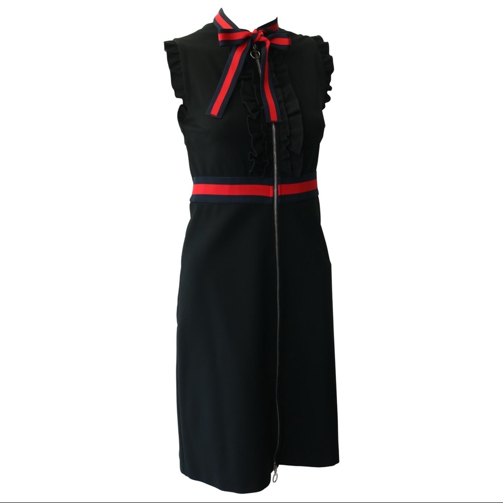 Gucci Jersey dress with Web trim XS